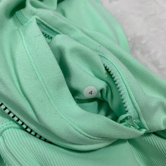 Lululemon‎ Asana Jacket Fresh Teal / Mini Hyper Stripe Fresh Teal - Picture 8 of 12